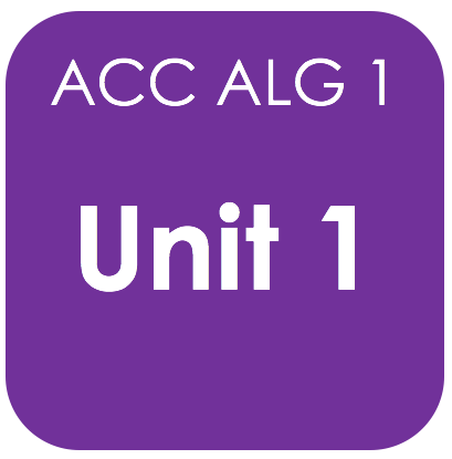 Acc Alg 1-Unit 1 